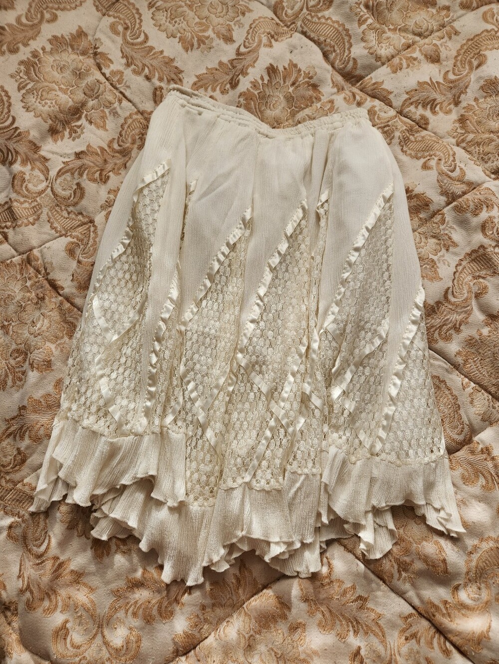 Y2K White Vintage Skirt size L